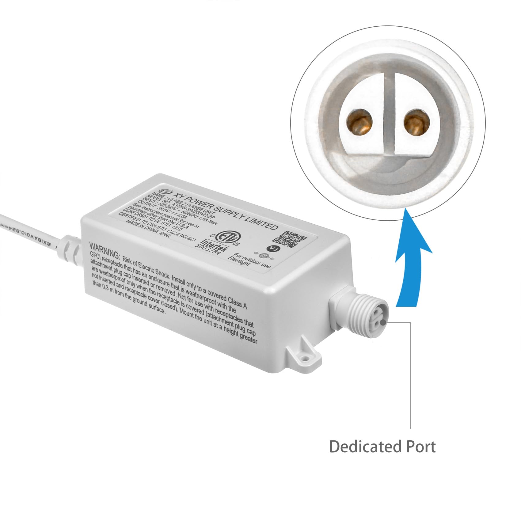 Amazon.com: 36V 2A Power Adapter AC Adapter XY65S-360200VQ-ZP for